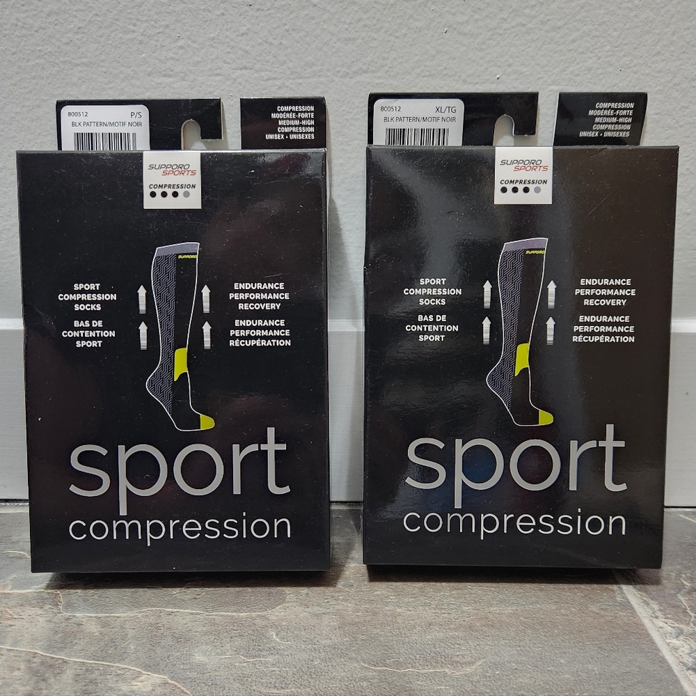 New Black and Yellow Compression Socks